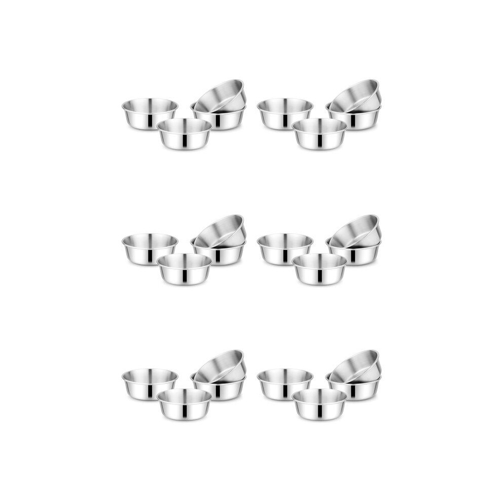 Children'S Stainless Steel Bowl Set Bowls 304 18/8 Stainless Steel 10 Ounces Dishwasher Safe 24Pack