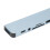 Hub USB-C 8-in-1, alluminio, cavo da 17 cm, argento 10