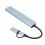 Hub USB-C 8-in-1, alluminio, cavo da 17 cm, argento 16