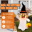 Giant Inflatable Ghost Halloween Yard Decoration (4 ft) 6