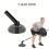 Heavy Duty T-Bar Row Barbell Attachment - High-Quality Iron(Black) 4