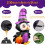 6FT Inflatable Owl Halloween Yard Decoration with LED Lights 4