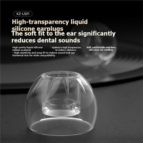 Silicone Ear Tips for KZ LS01, High-Elasticity Earphone Earbuds Tips Comfort Replacement Eartips 2