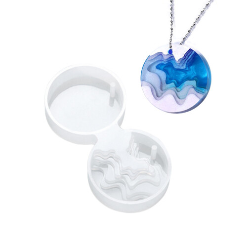 3pcs Round Silicone Mold for Resin Geode 1