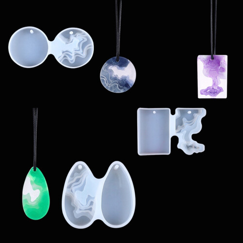 3pcs Round Silicone Mold for Resin Geode Art 2