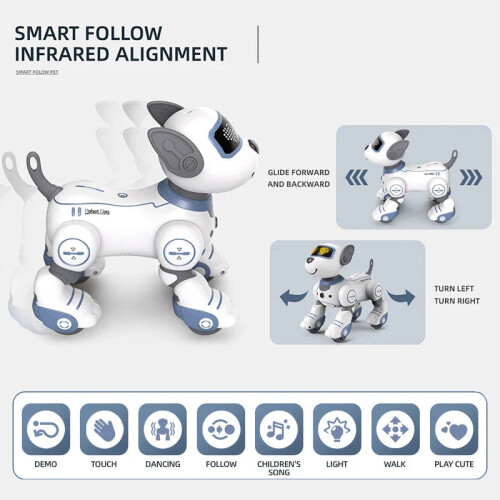 Remote Control Robot Dog for Kids with Stunts 2