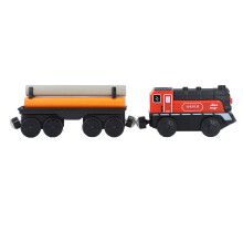 Set trenino elettrico ABS+legno di pioppo naturale 1x AAA