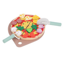 Ensemble de découpe de pizza en bois, jouet de cuisine pour jeu d'imitation