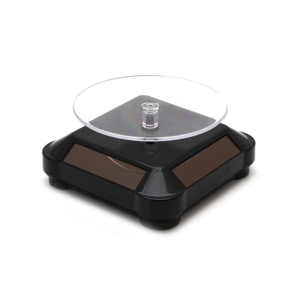 Rotating Display Stand 360 Degree Solar Power Rotating Turntable Display Stand Black 6032767496998