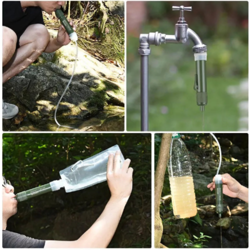 Outdoor Mini Filter Straw Set for Camping Survival 2