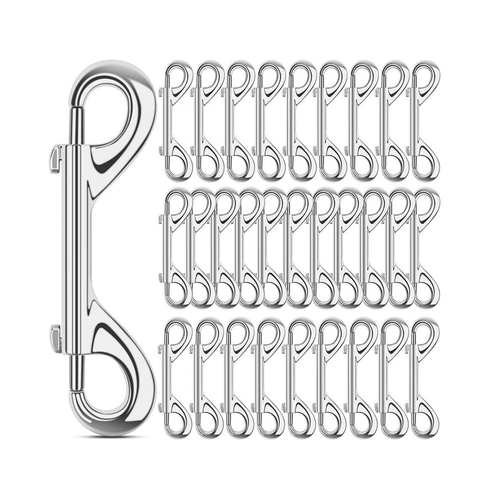 Extra Large 3.5 Inch Double Ended Bolt Snaps Hooks 110Lbs Load Capacity Zinc Alloy Buckles For Heavy Duty Trigger Snap 6031015860093
