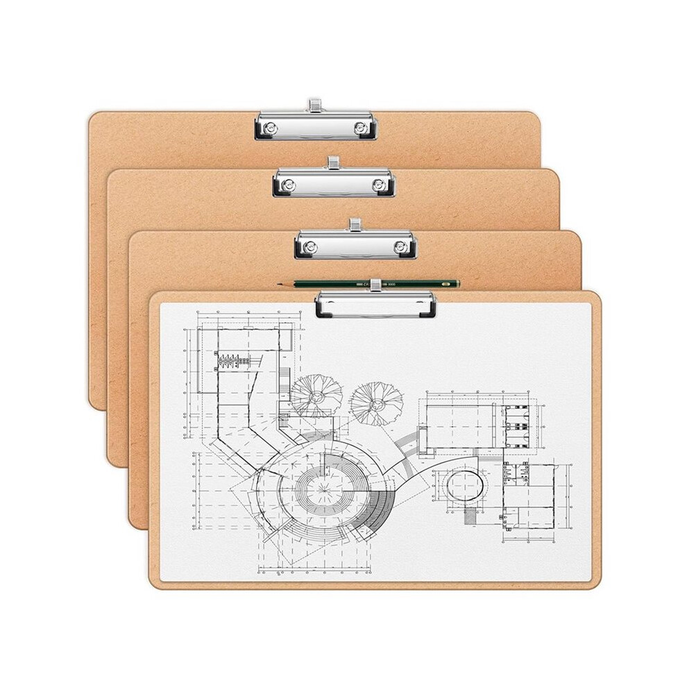 A3 Clipboard, Wooden Drawing Board, Sketching Board With Pen Holder, Horizontal Lap Board For Drawing 6031075776839