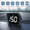 Car Head Up Display GPS Speed Display with Alarm Light Sensor Black 5