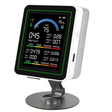 10 in 1 Luchtkwaliteitsmonitor Detector CO 2 TVOC PM2.5 Detector Temperatuur en Vochtigheid Luchtkwaliteitsmonitor Wit
