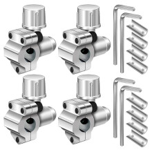 BPV-31 Refrigerator Tap Valve Set- Tap Valve Kit, for 1/4 Inch, 5/16 Inch, 3/8 Inch Outside Diameter Tube 4pcs