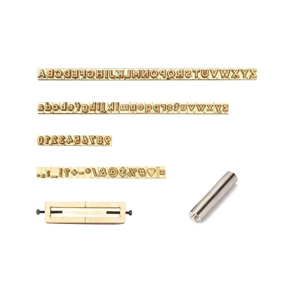 83Pcs Brass Stamping Tools Flexible Letters Numbers Alphabets Symbols Characters Molds Leather Metal Stamping Tools 6031085141399