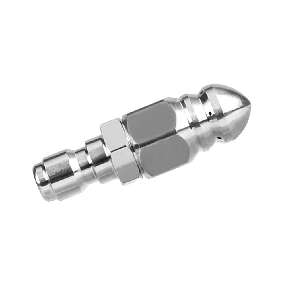 Sewer Jet Nozzle Stainless Steel Pressure Washer Sewer Jetter Nozzle 1/4Inch Quick Connector, 5000 Psi Hose Nozzle 4711580874306