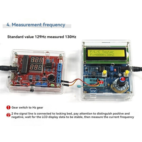 Capacitance Inductance Frequency Measurement Display DIY Electronic Kit PCB DIY Soldering Project Practice Solder 2