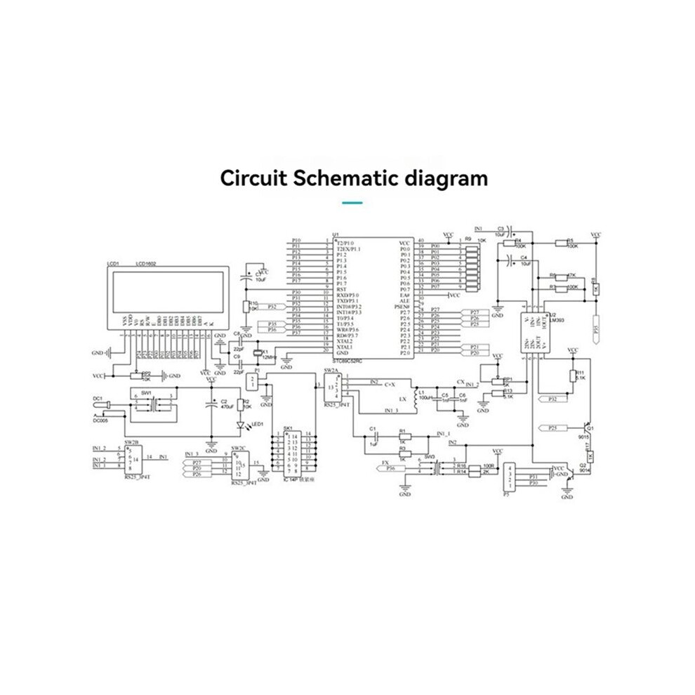 Capacitance Inductance Frequency Measurement Display Diy Electronic Kit Pcb Diy Soldering Project Practice Solder 4711080863992