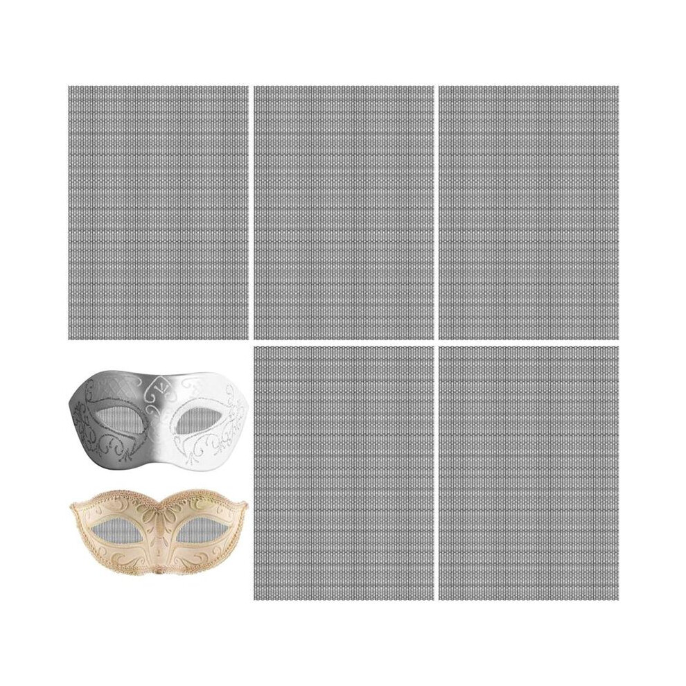 5 Sheets 0.5Mm Black Fursuit Eye Plastic Mesh For Props Fursuits Furry Cosplay Handicrafts Making, 11.8X 7.87Inch 4712138782883