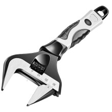 Spanner Adjustable Wrench CR-V Steel Mechanical Workshop Hand Repair Tools Car Bicycle Wrench Large Opening Spanner 8 Inch