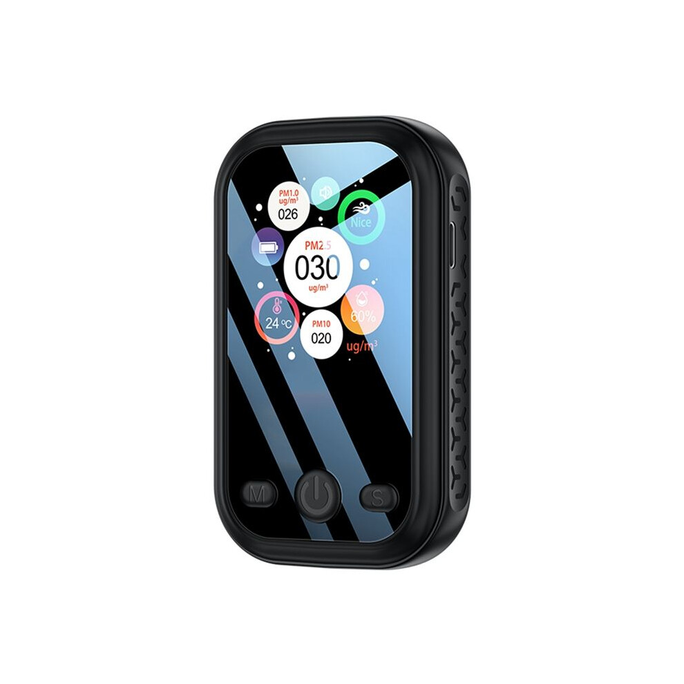 Tauoh Multifunctional Pm2.5 Pm10 Pm1.0 Air Quality Monitor Lcd Display Digital Temperature And Humidity Air Quality Detector B