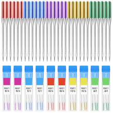30 PCS Universal Sewing Machine Needles, Sizes 9, 11, 14, 16, 18, Bright Color, Regular Point Sewing-Needles