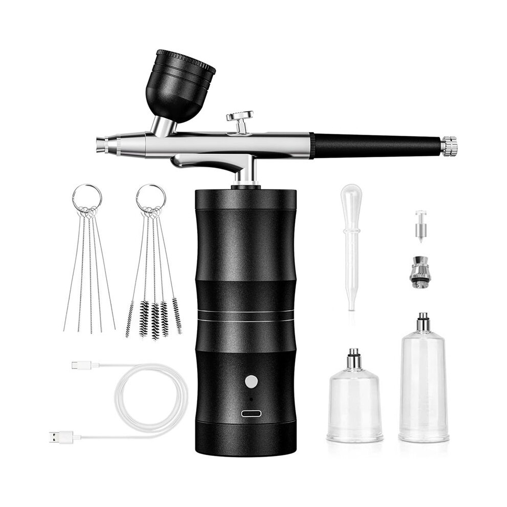 Airbrush Kit With Compressor Airbrush Kit Cordless Rechargeable With 0.3Mm Nozzle And Cleaning Brush For Painting,Makeup 4713031907823