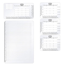 Confezione da 5 Stencil Lineari per Journaling e Indirizzamento Buste, Set di Modelli di Stencil, Guida per Righello di Spaziatura