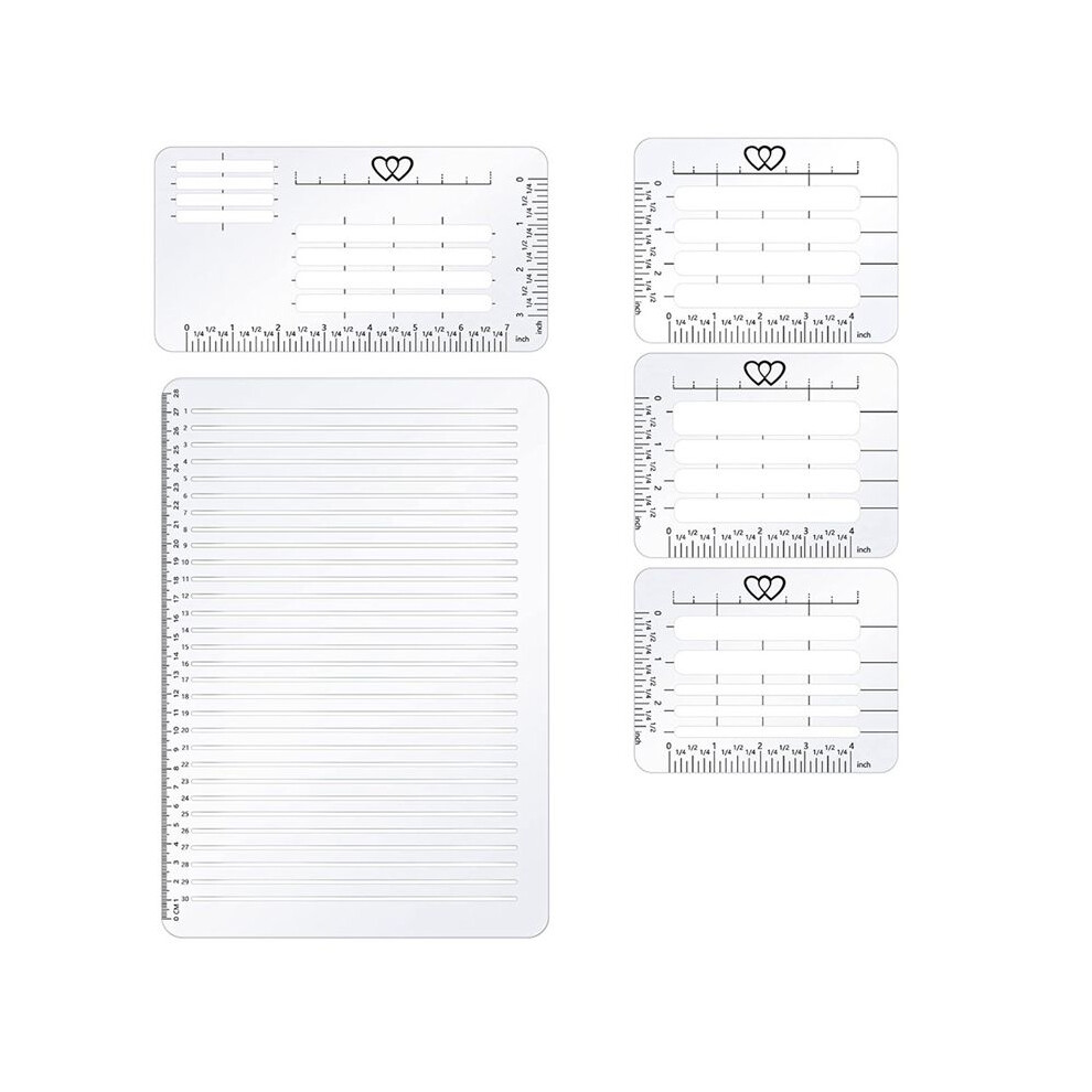 5 Pack Straight Stencil For Journaling And Envelope Addressing Guide Stencil Templates Set Spacing Ruler Guide 4713048823413