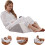 Memory Foam Wedge Pillow Body Positioner for Bedridden Support Grey 6