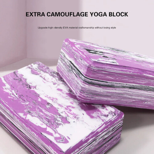 High-Density Camouflage Yoga Block (Purple) 2