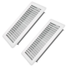 Floor Register 4x10inch 2Pack Metal Floor Vent Covers - Walkable Vent Covers for Home Floor - Air Vent Covers