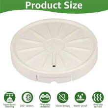 Movable Plant Holder Round Rolling Plant Tray Plant Holder with Hidden Wheels Universal Heavy Duty Pot Holder D