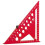 Triangle Ruler with Positioning Pin, Woodworking Multi Angle Ruler , High-Precision Right Angle Scribe Marking Ruler 7inch Red 1