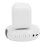 LED Night Light Bluetooth Speaker Alarm Clock with 3-Level Brightness White 12