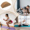 Yoga Cork Block Anti-Slip Training Exercise Brick (Beige) 6