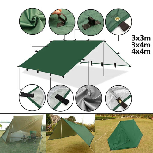 Waterproof Camping Tent Tarp Sun Shade Awning 2