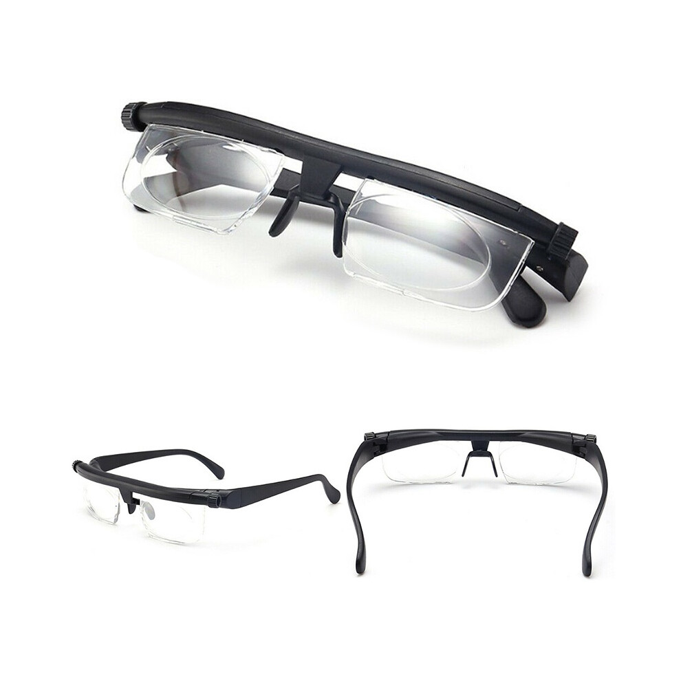 Glasses Dial Adjustable Variable Focus For Reading Vision Distance Eyeglasses