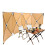 Camping Windscreen Tent Folding Windproof Shield (Khaki) 4
