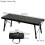 IGT 4-Unit Outdoor Camping Ultralight Folding Table Black 4