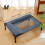 Cooling Raised Dog Bed with Pillow Support 5