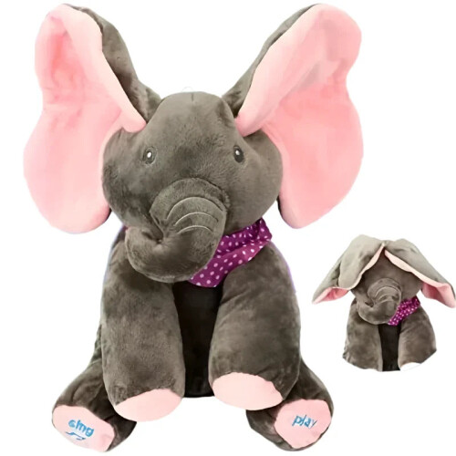 Animated Singing Elephant Plush Toy with Moving Ears 2