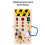 Montessori Busy Board with LED Light for Kids 4