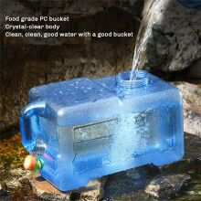Capacity Outdoor Water Bucket Portable Water Tank Container with Faucet Driving Water Tank Picnic Accsesorios