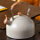 Kettle Creamy White with Wood Handle 3