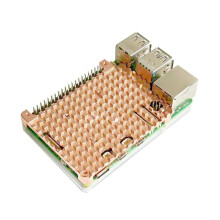 Pure Copper Heatsink for Raspberry Pi 5 Protective Case Passive Cooling Protective Shell Metal Enclosure