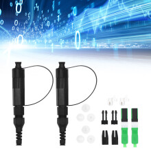 Juego de 2 Acopladores de fibra SC PEI Mini 1250-1650 nm IP68