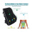 Memory Foam Lumbar Support Pillow Ergonomic Back Cushion Black 6