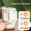 3-in-1 Portable Foldable Electric Cooker Mini Rice Cooker White 5